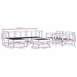 VidaXL 3186208 set mobili da esterno - Vista aggiuntiva 8