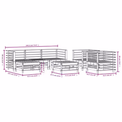 VidaXL 3186236 set mobili da esterno - Vista aggiuntiva 8