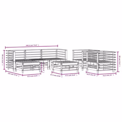 VidaXL 3186241 set mobili da esterno - Vista aggiuntiva 8