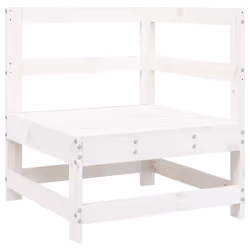 Set Salotto da Giardino 7 pz Bianco in Legno Massello di Pinocod mxl 69975 - Vista aggiuntiva 3