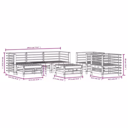 VidaXL 3186264 set mobili da esterno - Vista aggiuntiva 8