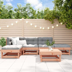 Set Salotto da Giardino 6 pz in Legno Massello di Douglas Vidaxl 55872