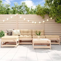Set Salotto da Giardino 6 pz in Legno Massello di Pinocod mxl 70248