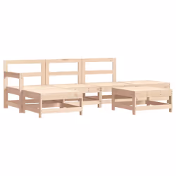 Set Salotto da Giardino 6 pz in Legno Massello di Pinocod mxl 70248 - Vista aggiuntiva 2