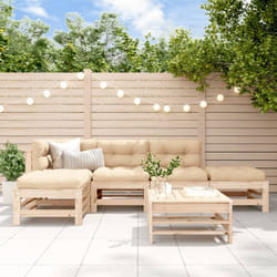 Vidaxl - Set Salotto da Giardino 6 pz in Legno Massello di Pino 703024