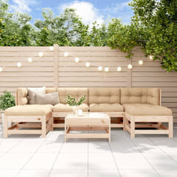 Vidaxl - Set Salotto da Giardino 7 pz in Legno Massello di Pino
