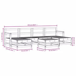 VidaXL 3186376 set mobili da esterno - Vista aggiuntiva 7