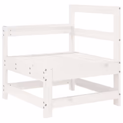 vidaXL Set Salotto da Giardino 7 pz Bianco in Legno Massello di Pino - Vista aggiuntiva 3