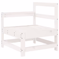 Set Salotto da Giardino 7 pz Bianco in Legno Massello di Pinocod mxl 70221 - Vista aggiuntiva 3