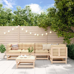 Vidaxl - Set Salotto da Giardino 6 pz in Legno Massello di Pino