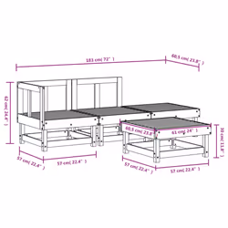 VidaXL 3186481 set mobili da esterno - Vista aggiuntiva 7