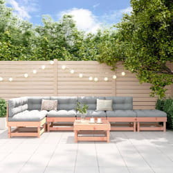 Vidaxl - Set Salotto da Giardino 7 pz in Legno Massello di Douglas