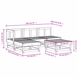 VidaXL 3186516 set mobili da esterno - Vista aggiuntiva 7
