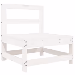 Set Salotto da Giardino 5 pz Bianco in Legno Massello di Pinocod mxl 69994 - Vista aggiuntiva 3