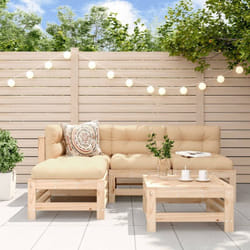 Vidaxl - Set Salotto da Giardino 5 pz in Legno Massello di Pino 61709