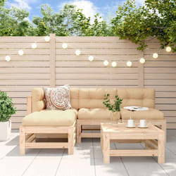 Vidaxl - Set Salotto da Giardino 5 pz in Legno Massello di Pino