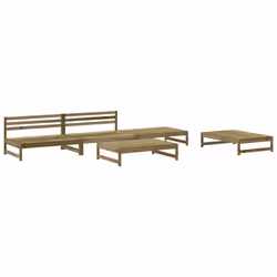 Set Salotto da Giardino 5 pz in Legno Impregnato di Pinocod mxl 117944