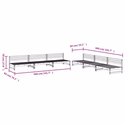 VidaXL 3186608 set mobili da esterno - Vista aggiuntiva 5