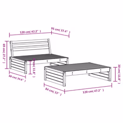 VidaXL 3186625 set mobili da esterno - Vista aggiuntiva 6