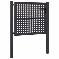 Cancello Giardino Antracite 105x125 cm in Acciaiocod mxl 95192 - Vista aggiuntiva 2