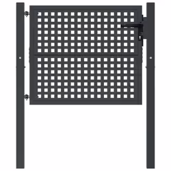 Cancello Giardino Antracite 105x125 cm in Acciaiocod mxl 95192 - Vista aggiuntiva 3