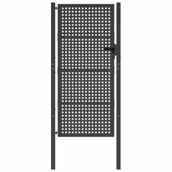 Cancello Giardino Antracite 105x250 cm in Acciaiocod mxl 71153 - Vista aggiuntiva 3
