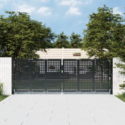 Cancello Giardino Antracite 300x150 cm in Acciaiocod mxl 71154