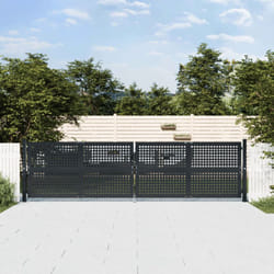 Vidaxl - Cancello Giardino Antracite 400x125 cm in Acciaio
