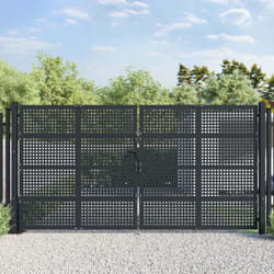 Vidaxl - Cancello Giardino Antracite 400x175 cm in Acciaio