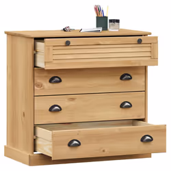 vidaXL Cassettiera VIGO 80x40x76 cm in Legno Massello di Pino - Vista aggiuntiva 3