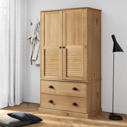 vidaXL Armadio VIGO 90x55x170 cm in Legno Massello di Pino