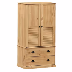 vidaXL Armadio VIGO 90x55x170 cm in Legno Massello di Pino - Vista aggiuntiva 2