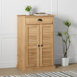 vidaXL Scarpiera VIGO 60x35x96 cm in Legno Massello di Pino