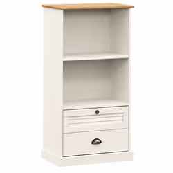 Libreria VIGO 60x35x114,5 cm in Legno Massello di Pino Biancocod mxl 105493