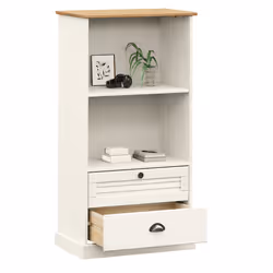 Libreria VIGO 60x35x114,5 cm in Legno Massello di Pino Biancocod mxl 105493