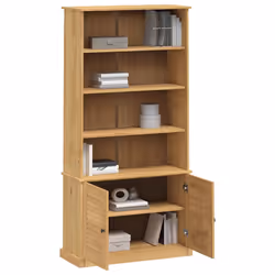 Libreria VIGO 85x35x170 cm in Legno Massello di Pinocod mxl 129432