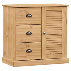 Credenza con Cassetti VIGO 78x40x75cm Legno Massello Pinocod mxl 81477 - Vista aggiuntiva 2
