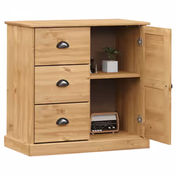 Credenza con Cassetti VIGO 78x40x75cm Legno Massello Pinocod mxl 81477 - Vista aggiuntiva 3