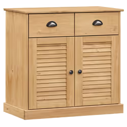 vidaXL Credenza con Cassetti VIGO 78x40x75cm Legno Massello Pino - Vista aggiuntiva 2