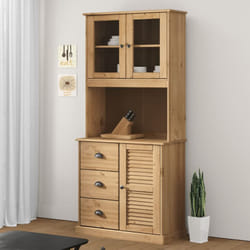 Piano Comò vigo 78x30x100 cm in Legno Massello di Pino Vidaxl 760321
