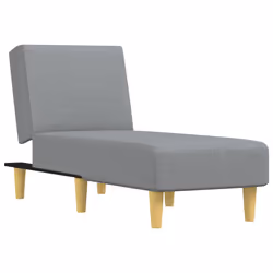 Chaise Longue in Tessuto Grigio Chiarocod mxl 118595 - Vista aggiuntiva 2