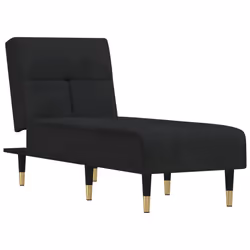 Chaise Longue in Velluto Nerocod mxl 70646 - Vista aggiuntiva 2