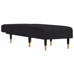Chaise Longue in Velluto Nerocod mxl 70646 - Vista aggiuntiva 3