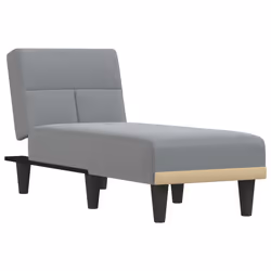 Chaise Longue in Tessuto Grigio Chiarocod mxl 70637 - Vista aggiuntiva 2