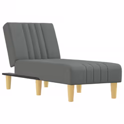 Chaise Longue in Tessuto Grigio Scurocod mxl 118602 - Vista aggiuntiva 2