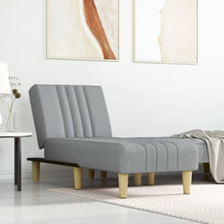 Vidaxl - Chaise Longue in Tessuto Grigio Chiaro 56678