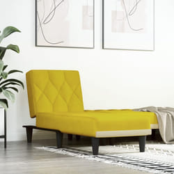 Vidaxl - Chaise Longue in Velluto Giallo 44220