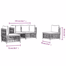 VidaXL 3186835 set mobili da esterno - Vista aggiuntiva 7