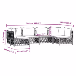 VidaXL 3186909 set mobili da esterno - Vista aggiuntiva 8
