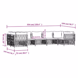 VidaXL 3186923 set mobili da esterno - Vista aggiuntiva 7